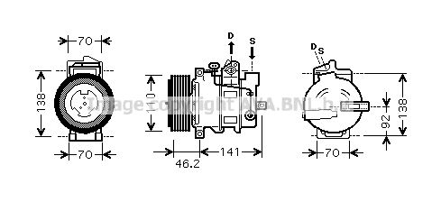 AVA QUALITY COOLING Kompresors, Gaisa kond. sistēma MSAK091